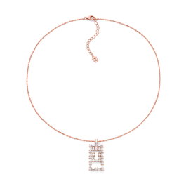 Folli Follie Collar de Plata de Ley Rosa 30cm