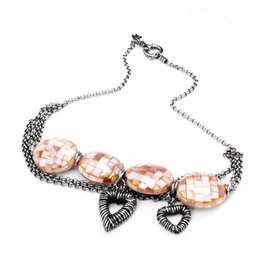 Folli Follie Collar de Acero Inoxidable Plateado 18cm