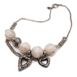 Folli Follie Collar Plateado de Acero Inoxidable