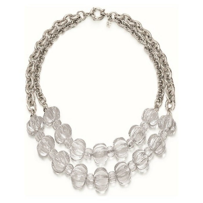 Folli Follie Collar de Acero Inoxidable Plateado Folli Follie Collar de Acero Inoxidable Plateado