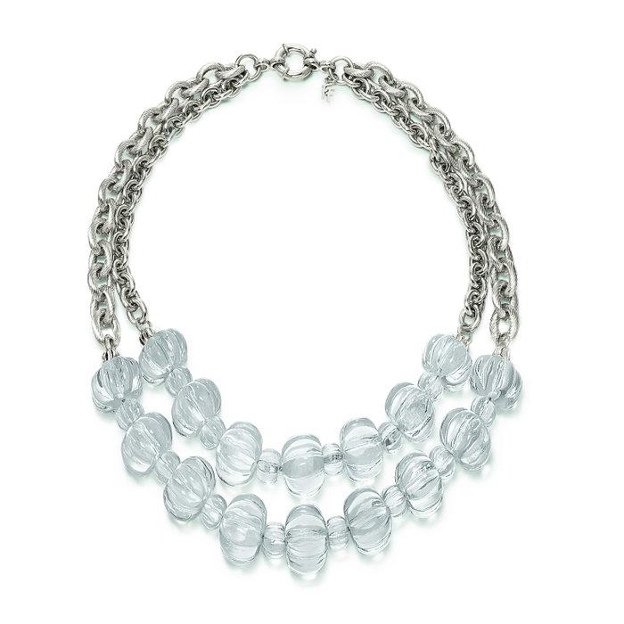 Folli Follie Collar de Acero Inoxidable Plateado Folli Follie Collar de Acero Inoxidable Plateado