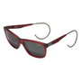 Chopard SCH156M57L00P con montura Rosso Amarena transparente lúcido y lentes Smoke