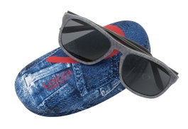 Lozza SL192755N58M Gafas de sol unisex Jeans opaco/Smoke