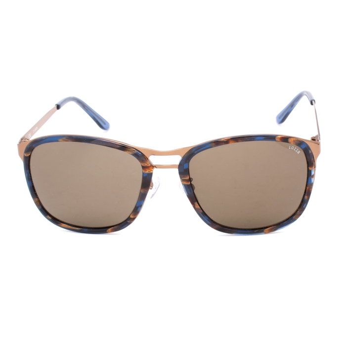 Lozza SL2199570R80 Gafas de sol Unisex Bronzo Lucido Totale