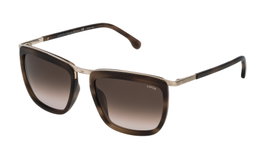 Lozza SL2283M5508FF Gafas de sol Unisex Oro grigio lucido