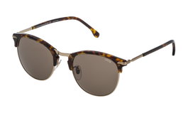 Lozza SL2293M5208FT Gafas de sol unisex con montura oro grigio semiopaco y cristal marrón