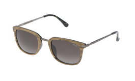 Lozza SL4028M520ANB Gafas de Sol Unisex con Montura Efecto Madera Marrón Oscuro