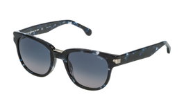 Lozza SL4134M5206DQ Gafas de Sol Avana Blu Lucida Blue Gradient Smoke
