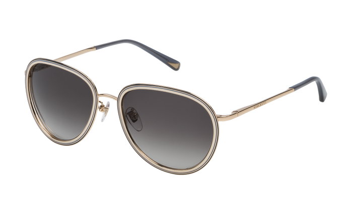 Nina Ricci Gafas de Sol para Mujer en Oro Rose Lúcido Nina Ricci Gafas de Sol para Mujer en Oro Rose Lúcido