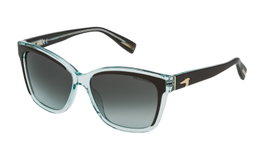 Trussardi STR0775607U2 Gafas de sol para mujer Marrón/Verde Aqua