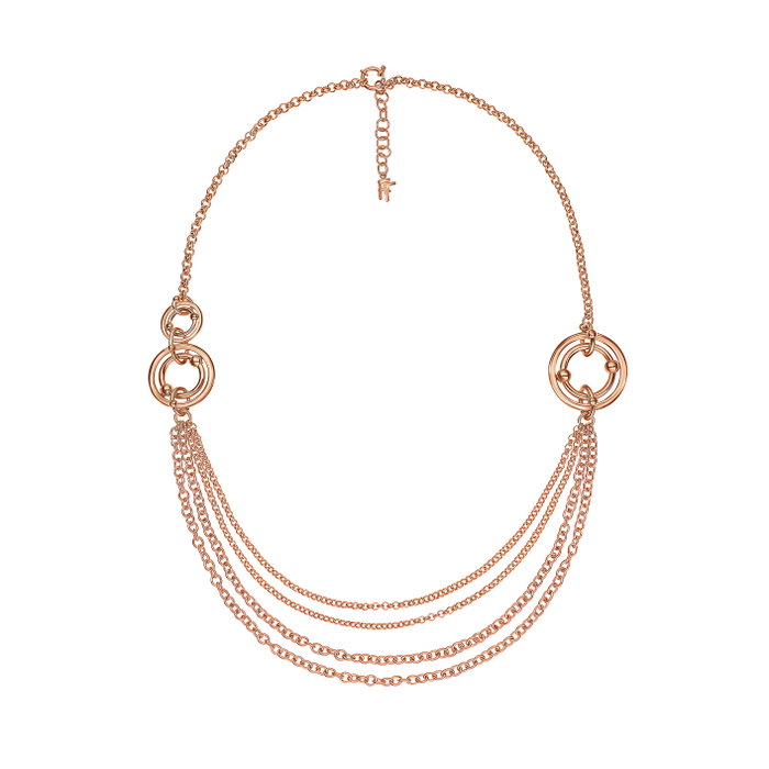 Folli Follie Collar de Acero Inoxidable Rosa 70cm 1N15T075R Folli Follie Collar de Acero Inoxidable Rosa 70cm 1N15T075R