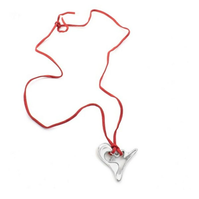 Folli Follie Collar de Plata de Ley Rojo Folli Follie Collar de Plata de Ley Rojo