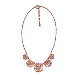 Folli Follie Collar de Acero Rosa 45cm 3N14T028RC