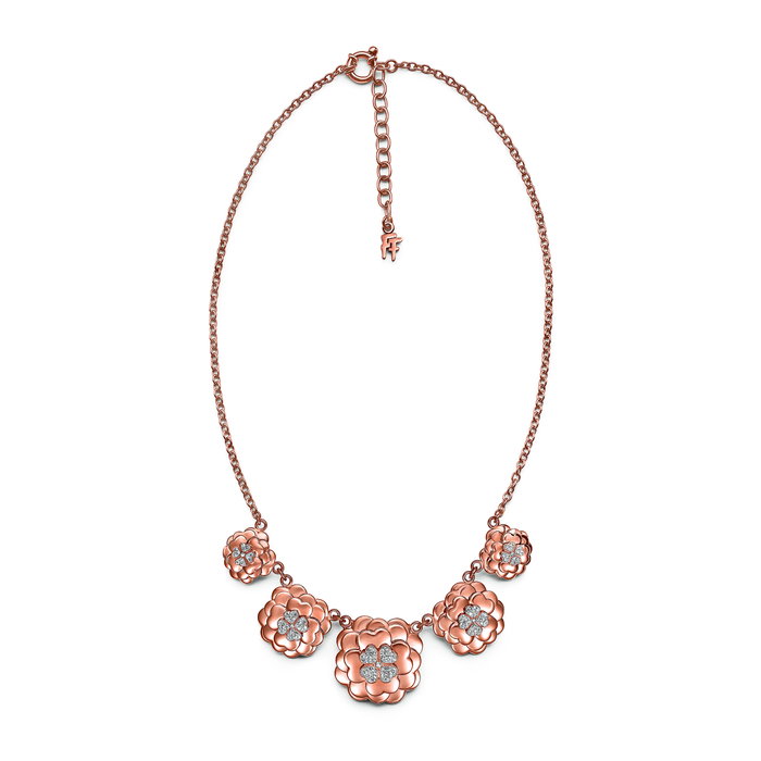 Folli Follie Collar de Acero Rosa 45cm 3N14T028RC Folli Follie Collar de Acero Rosa 45cm 3N14T028RC
