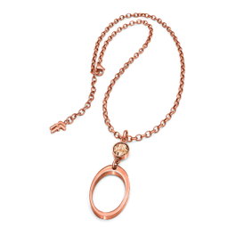 Folli Follie Collar de Acero Inoxidable Rosa 45cm 3N15T002RS