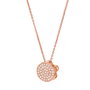 Folli Follie Collar 3N17T021RWC con Baño de Plata y Color Rosa