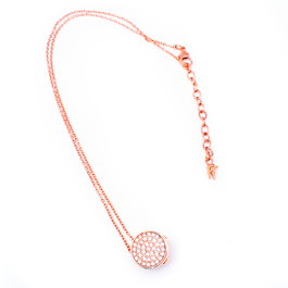 Folli Follie Collar 3N17T021RWC con Baño de Plata y Color Rosa
