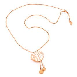 Folli Follie Collar de Acero Inoxidable Rosa 35cm