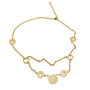 Folli Follie Collar de Acero Inoxidable Dorado 60cm
