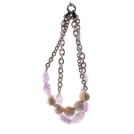 Folli Follie Collar Plateado de Acero Inoxidable 27cm
