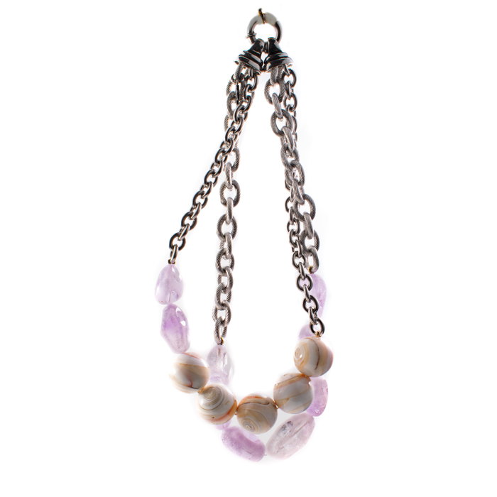 Folli Follie Collar Plateado de Acero Inoxidable 27cm Folli Follie Collar Plateado de Acero Inoxidable 27cm