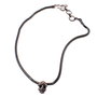 Folli Follie Collar de Plata de Ley Negro 22cm
