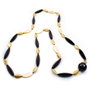 Folli Follie Collar de Resina Negra 60cm 4N8S036KW