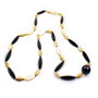 Folli Follie Collar de Resina Negra 60cm 4N8S036KW