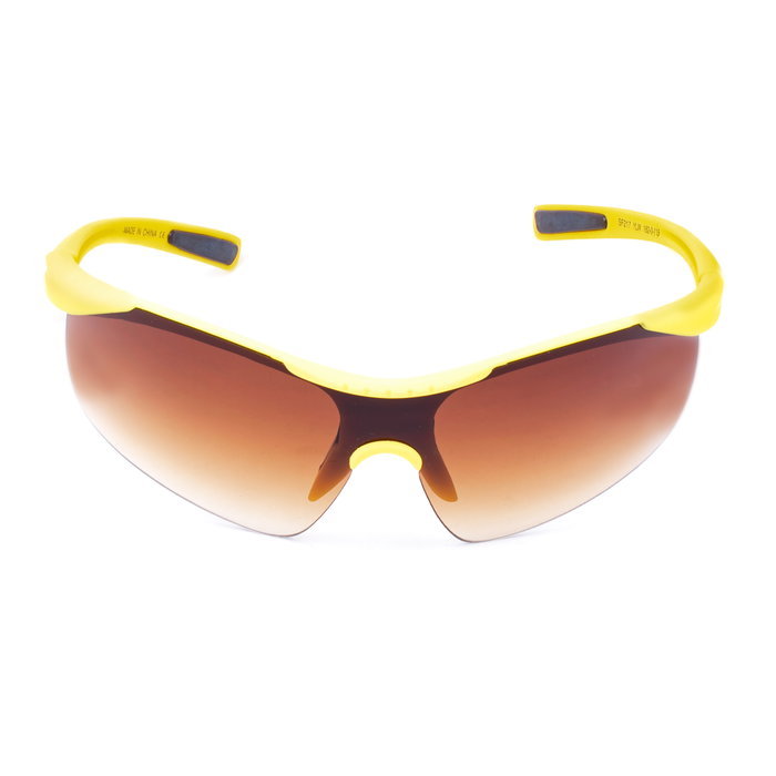 Fila SF217-99YLW Gafas de sol unisex amarillas con cristal marrón