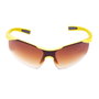 Fila SF217-99YLW Gafas de sol unisex amarillas con cristal marrón