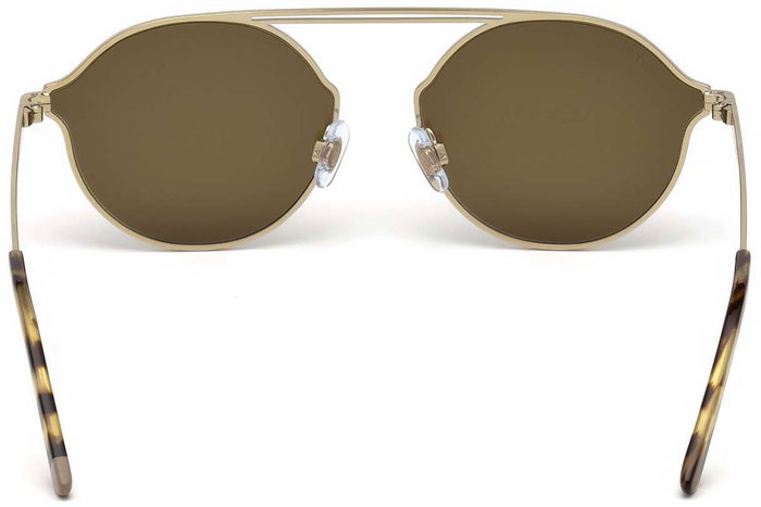 Web Eyewear WE0198-32G Gafas de sol con detalles dorados y cristal marrón