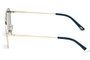 Web Eyewear WE0207-28X con detalles dorados y cristal azul