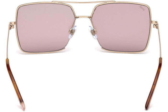 Web Eyewear WE0210-28Y con cristales rosas y detalles dorados