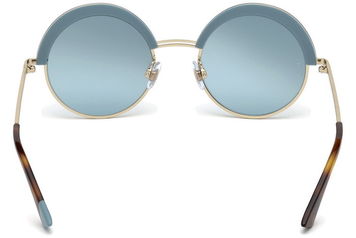 Web Eyewear WE0218-84W con cristal azul y detalles dorados