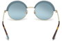 Web Eyewear WE0218-84W con cristal azul y detalles dorados