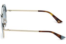 Web Eyewear WE0218-84W con cristal azul y detalles dorados