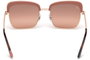 Web Eyewear WE0219-72Z con detalles dorados y cristal marrón