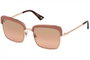 Web Eyewear WE0219-72Z con detalles dorados y cristal marrón