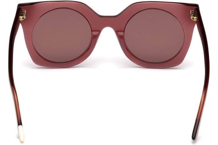 Web Eyewear WE0231-81Y con cristales rosa y detalles rojos