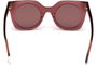 Web Eyewear WE0231-81Y con cristales rosa y detalles rojos
