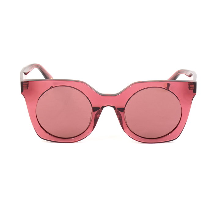 Web Eyewear WE0231-81Y con cristales rosa y detalles rojos