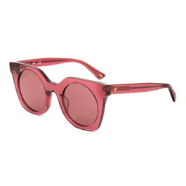 Web Eyewear WE0231-81Y con cristales rosa y detalles rojos
