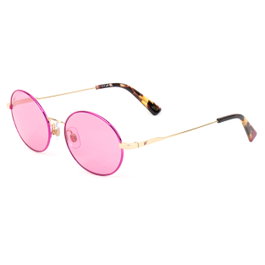 Web Eyewear WE0255-32S con cristal rosa y detalles dorados