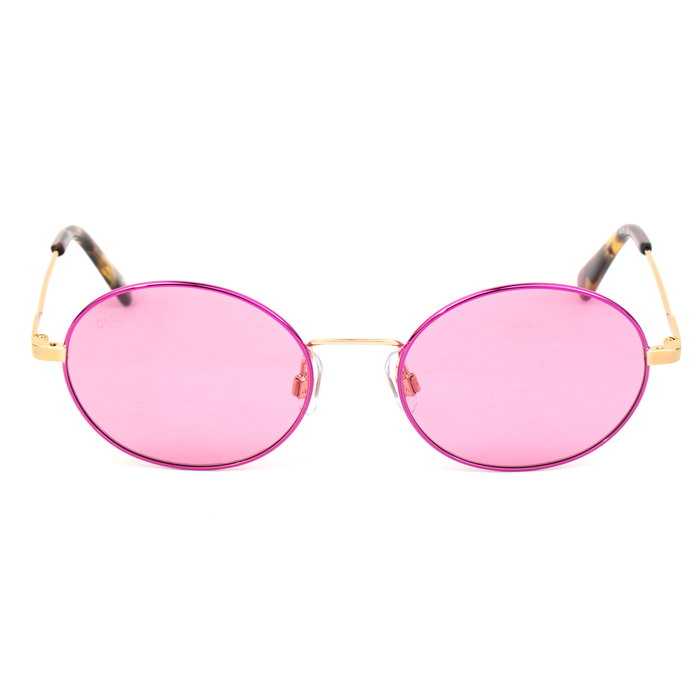 Web Eyewear WE0255-32S con cristal rosa y detalles dorados