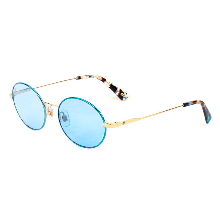 Web Eyewear WE0255-32V para Mujer con Cristal Azul y Detalle Dorado Web Eyewear WE0255-32V para Mujer con Cristal Azul y Detalle Dorado