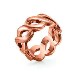 Folli Follie Anillo de Acero Inoxidable Rosa Talla 52