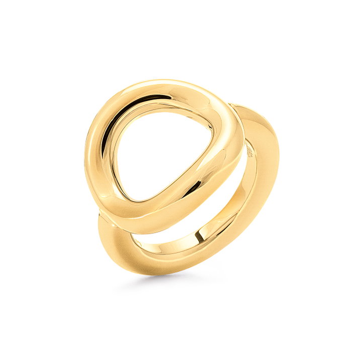 Folli Follie Anillo para Mujer Dorado Tamaño 46 Folli Follie Anillo para Mujer Dorado Tamaño 46