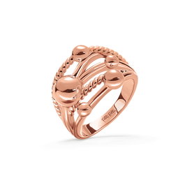 Folli Follie Anillo Rosa de Acero Inoxidable Talla 56