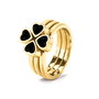 Folli Follie Anillo Dorado de Acero Inoxidable Talla 52