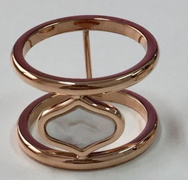 Folli Follie Anillo de Acero Inoxidable Rosa Talla 52 2R19T002RI-52